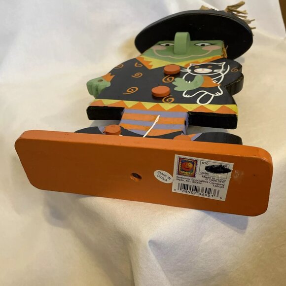 Wooden Witch by Seasonal Specialties Company 13.5" Freestanding Halloween Decor - Picture 7 of 13